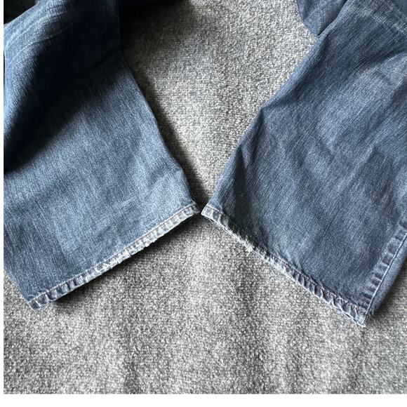 Girbaud Jeans Mens 42M Blue Utility Straight Leg Y2K Denim‎ Casual 33in Inseam - Picture 10 of 10